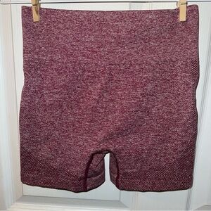 Source Unknown Red Bike Shorts High-Waisted Stretchy Design